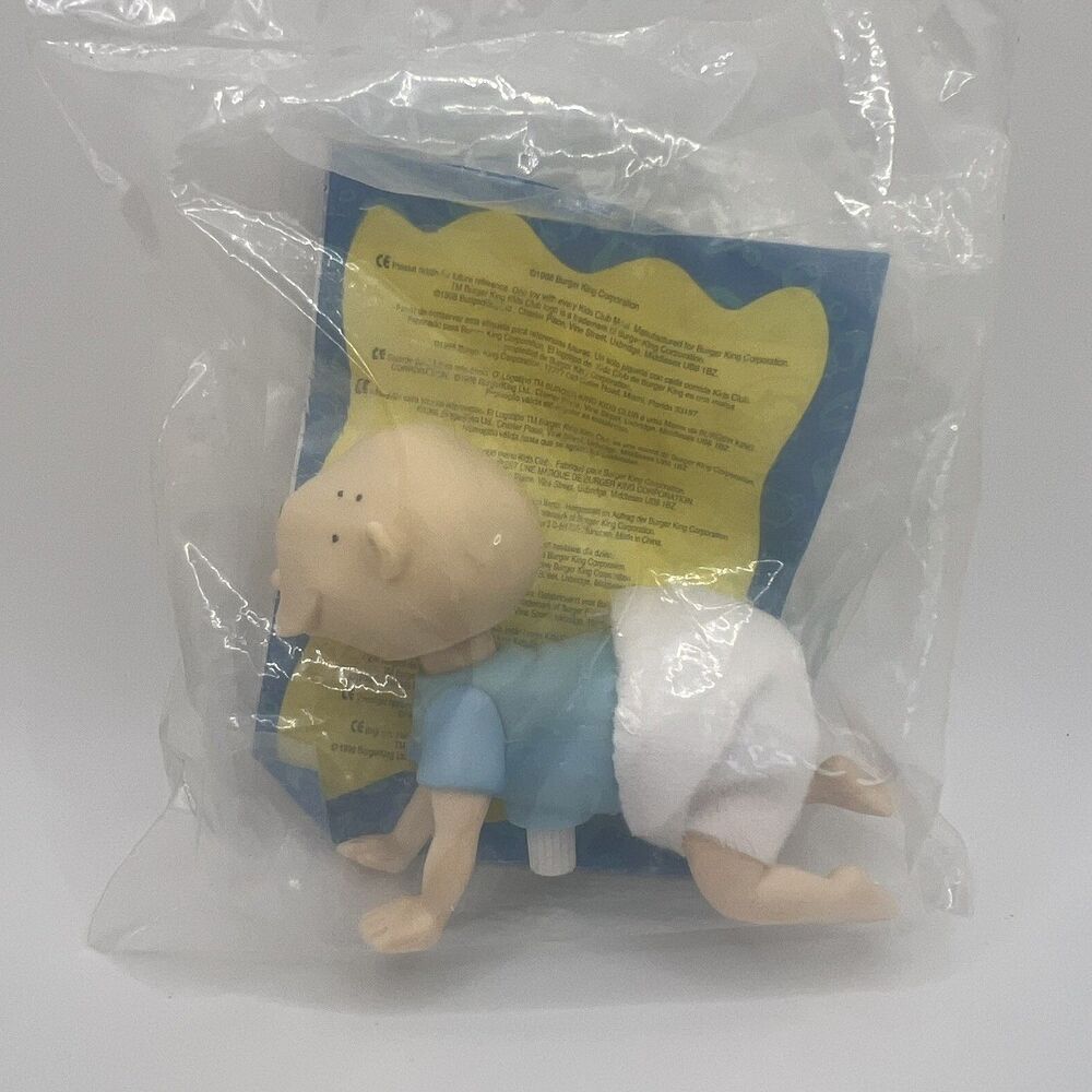 Burger King Rugrats Toy Vintage 1998 Tommy Pickles Wind Up Toy Sealed Brand New